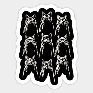 Cats Hanging Out Sticker